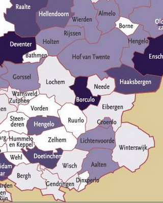 Achterhoek Op Kaart Nederland - Vogels